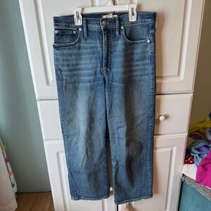 Madewell Slim Wide Leg Crop Jeans